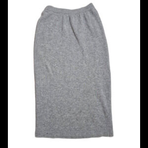 Outlander vintage 90's lambswool angora grey midi skirt
